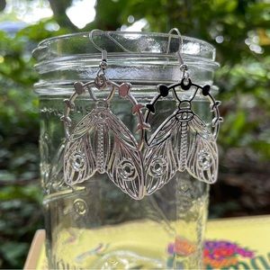 Moth Earrings Dangle